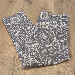 lululemon athletica Gray Floral Leggings